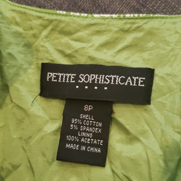 Lime green fit and flare dress - Picture 5 of 5